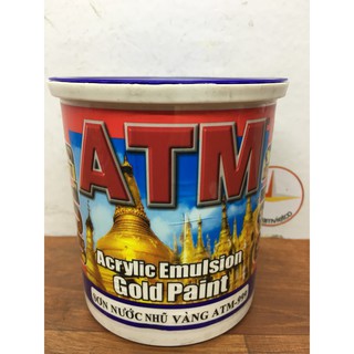 Sơn nước nhũ vàng ATM 999 dùng cho bê tông _ lon 875ml