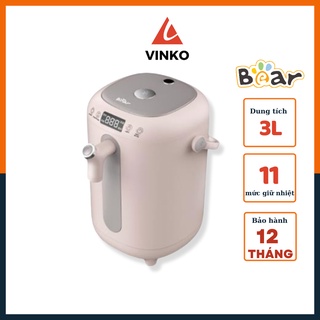 BÌNH THỦY ĐIỆN GIỮ NHIỆT, BÌNH ĐUN NƯỚC THUỶ ĐIỆN BEAR KHỬ CLO AN TOÀN CHO TRẺ DUNG TÍCH 3L, BH 18 THÁNG CHÍNH HÃNG