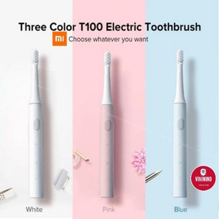 Bàn chải đánh răng điện Xiaomi Mijia T100 (pin sạc) - kháng nước ipx7 | Vinimino