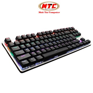 Bàn phím cơ blue switch HP GK200 loại 87 phím led rainbow - hơn 20 chế độ tùy chỉnh (nhiều màu)