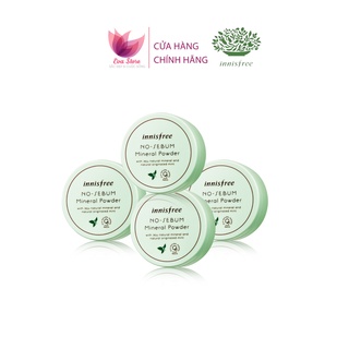 [Chính hãng] Phấn phủ - Phấn bột kiềm dầu dạng bột khoáng Innisfree No Sebum Mineral Powder 5g