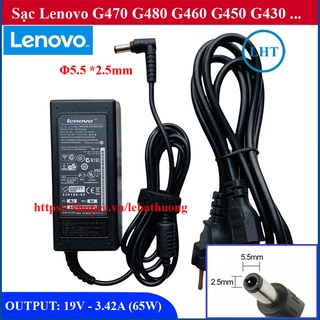 Sạc Laptop Lenovo G470 G480 G460 G450 OUTPUT 19V 3.42A (65W) chân thường kích thước 5.5mm * 2.5mm - Nhập Khẩu