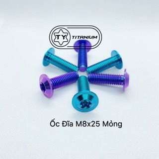 Ốc Đĩa 8li25 titan GR5 các loại xe