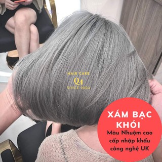 Thuốc nhuộm tóc cao cấp màu xám khói silver, xám bạc, khói xám