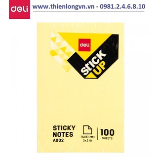 Giấy nhớ 3x2 Deli 00252 / 00253 I Giấy notes ghi chú cao cấp