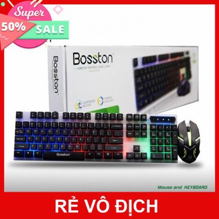 [XK][FREESHIP] COMBO BÀN PHÌM CHUỘT GIẢ CƠ BOSSTON 8310 [HCM]