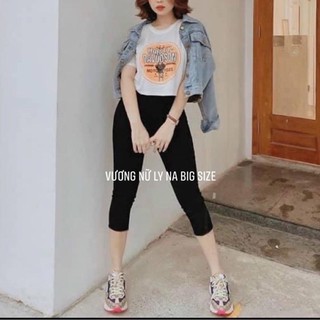 (60-95kg Đủ Màu) Quần Lửng 7 Tấc Co Giãn Mặc Qua Gối -Quần Ngố Jeans Lưng Cao Qua Rốn
