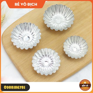 Khuôn tart vân hình hoa cúc làm bánh tart, thạch, bánh pudding, bánh ngọt S01-S04 SỬ DỤNG NHIỀU LẦN