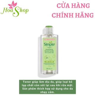 NƯỚC HOA HỒNG SIMPLE KIND TO SKIN SOOTHING FACIAL TONER( mẫu mới)