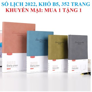 [MUA 1 TẶNG 1] Sổ lịch 2022 Heeton khổ B5 A1666 (Kích thước: 175x252) - Tặng sổ lịch 2021