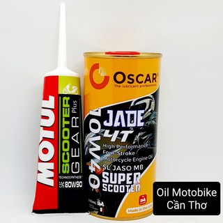 Nhớt Oscar tay ga + Lap Motul 10w40 800ml full tổng hợp