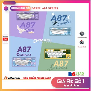 Bàn phím cơ|Bàn phím gaming DareU A87 series |DREAM|CHILDHOOD|SUMMER|SWALLOW Cherry switch - Mai Hoàng phân phối và BH