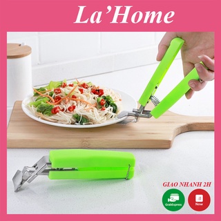 Kẹp gắp nóng La'Home, dụng cụ gắp nóng tay cầm nhựa
