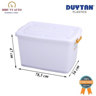 Thùng Nhựa Duy Tân Có Bánh Xe 140L (78.5 x 56 x 47 cm) No.214 giúp bạn bảo quản đồ đạc sạch sẽ,gọn gàng