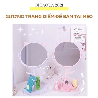 Gương Trang Điểm Để Bàn Tai Mèo