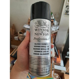 Chai xịt bảo quản tranh sơn dầu, acrylic, WInsor &amp; Newton Gloss or Satin Varnish, 400ml