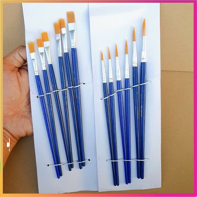 2 BỘ-Mỗi bộ 6 cây cọ vẽ