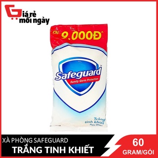 Xà Bông Cục SafeGuard Trắng Tinh Khiết 60g