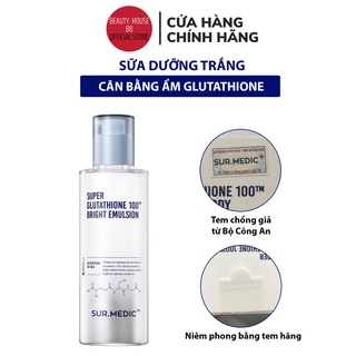 Sữa Dưỡng Trắng Da Sur Medic Super Glutathione 100 Bright Emulsion 120ml