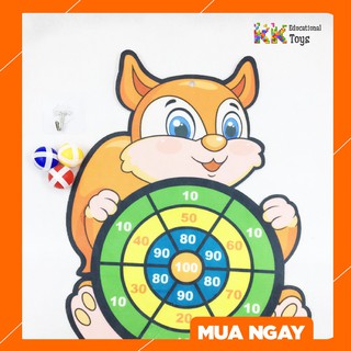 Bảng phi tiêu bóng dính, tặng kèm 3 trái bóng ném KKStore_Giáo cụ dạy học/Đồ chơi trẻ em