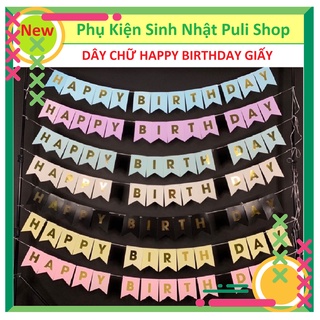 DÂY CHỮ HAPPY BIRTHDAY GIẤY TRANG TRÍ SINH NHẬT GIÁ TỐT