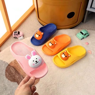 Dép cao su quai ngang cho bé trai bé gái dép lê hoạt hình dễ thương