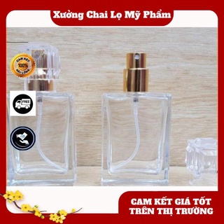 Lọ chiết nước hoa 30ml Nút Lục Giác , lọ dầu thơm , phụ kiện du lịch