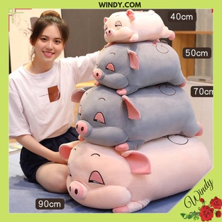 Friship 50k- Gối ôm hình thú heo phê sữa làm Quà Tặng cực dễ thương đủ kích thước 40cm, 50cm, 70cm, 90cm