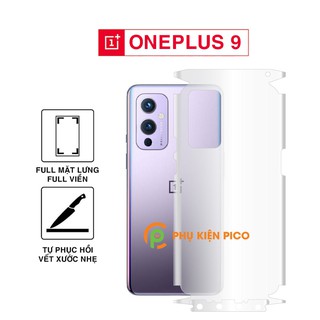 Dán lưng Oneplus 9 full mặt lưng full viền dẻo trong suốt PPF tự phục hồi vết xước - Dán dẻo Oneplus 9