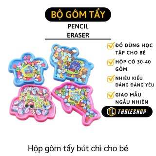 Gôm Tẩy - Hộp 30-40 Gôm Tẩy Hình Động Vật Mini Đáng Yêu Cho Bé Học Tập 8097
