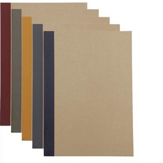 Vở tập sổ B5 Muji 60 trang bìa trơn gáy màu