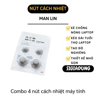 [SGD] Chân Đế Laptop - Combo 4 Nút Tản Nhiệt Cho Máy Tính Xách Tay, Chống Trượt 4858