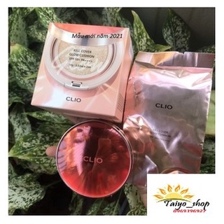 Phấn nước 2 lõi căng bóng clio kill cover glow cushion spf50+ pa++++