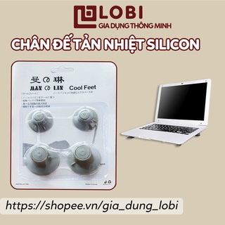 Chân đế tản nhiệt laptop macbook chất liệu silicon (bộ 4 chân)