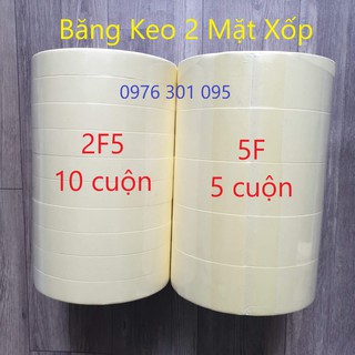 Băng Keo 2 Mặt Xốp vàng