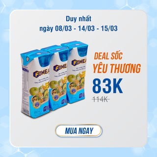 Lốc 3 hộp thực phẩm dinh dưỡng cân bằng Fomeal Care 250ml/hộp -Thay thế bữa ăn, ổn định đường huyết, tăng cường sức khỏe