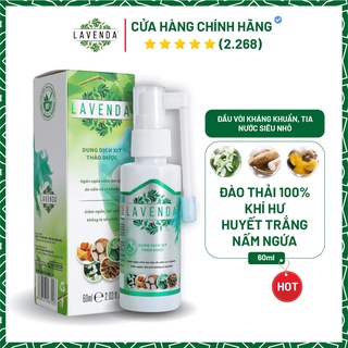 Dung dịch xịt thảo dược LAVENDA làm sạch vùng kín, xoá sổ khí hư huyết trắng nấm ngứa, khử mùi hôi 60ml