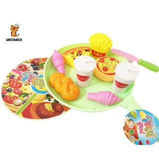 Đồ Chơi Chảo Bánh Pizza Và Kem, Cho Bé Chơi Đồ Hàng, Thiết Kế Ngộ Nghĩnh - MEOMEOSHOP2021