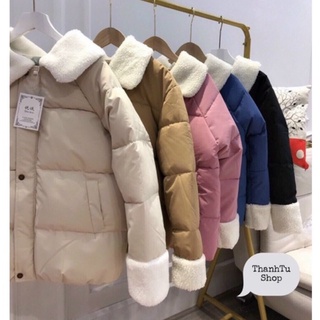 Áo phao , Áo béo áo khoác mùa đông cổ lông phong cách hàn quốc - shopbelinh