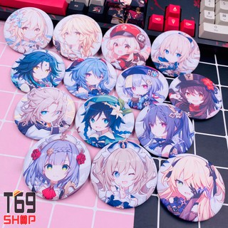 [27 mẫu] Huy hiệu game Genshin Impact (Size 5.8cm)