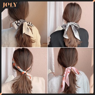 Băng đô turban lụa họa tiết xinh xắn tạo nhiều kiểu CT05 Khăn bandana lụa tạo kiểu