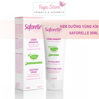 Kem dưỡng vùng kín Saforelle làm dịu ngứa, nấm, giữ ẩm da Creme Apaisante Pháp 50ml [Hỗ trợ che tên SP khi giao hàng]