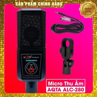 [Mã ELHACE giảm 4% đơn 300K] Mic Thu Âm Livestream AQTA ALC 280 Chính Hãng Bh 6 Tháng