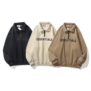 Áo Khoác Hoodie Nỉ Polo Form Rộng ESSENTIALS Nhiều Màu Unisex Nam Nữ Ulzzang