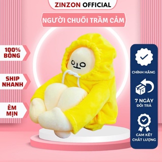 Gấu bông người chuối trầm cảm nhồi bông dễ thương cao cấp ZinZon