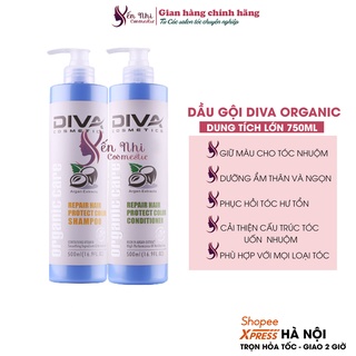 Dầu gội diva giữ màu, phục hồi tóc khô xơ do uốn nhuộm ép 750ml
