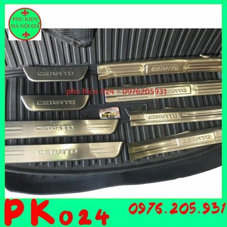[Kia Cerato 2014-2018] Bộ Nẹp Bước Chân Trong Ngoài Bằng Inox Cho Ô Tô - Kia Cerato 2014-2018