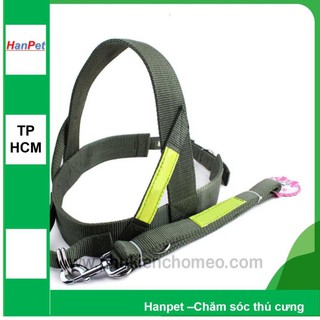 Hanpet.GV- 343- Dây police đai kéo cao cấp (- 4711517)dây dắt chó size đại chó 30- 40kg