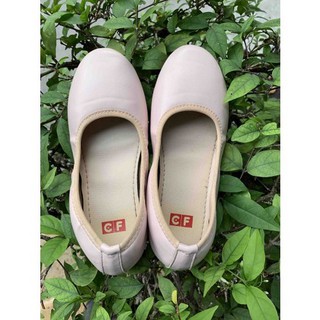 giày búp bê màu hồng trơn xinh xắn cho bé gái