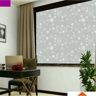 Decal Dán Kính Mờ Hoa Tuyết Khổ Rộng 90Cm